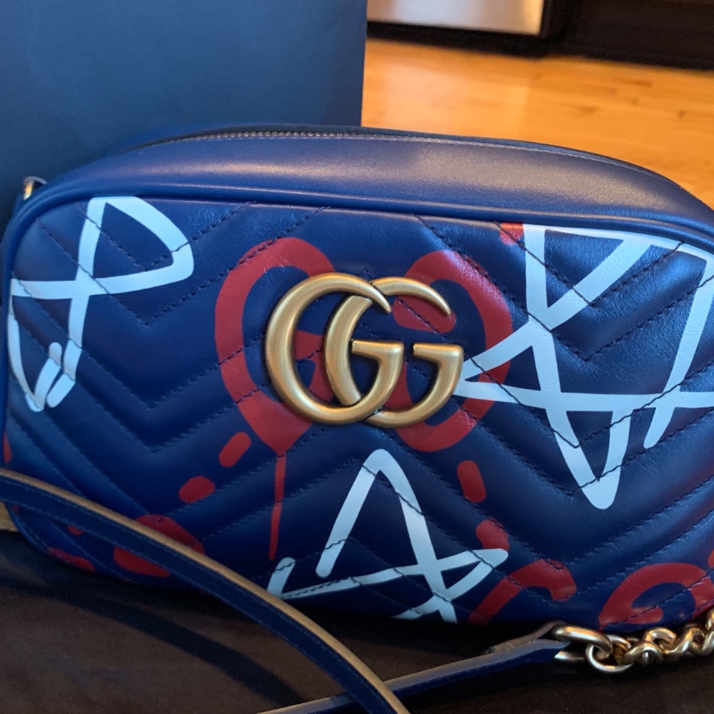 Gucci Ghost  Marmont shoulder Cross body bag NWT - Picture 2 of 8